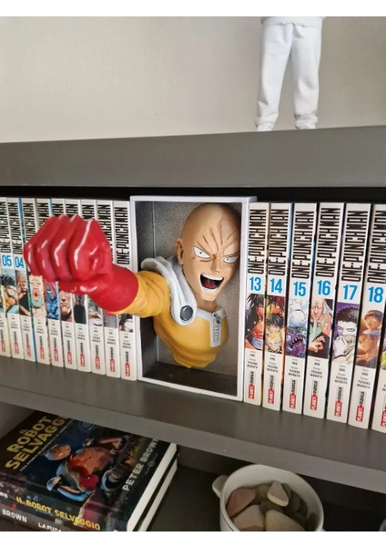 One Punch Man Book Nook – 3D Baskı Kitap Arası Dekoratif Diorama -CRAFTSY3D modelleri