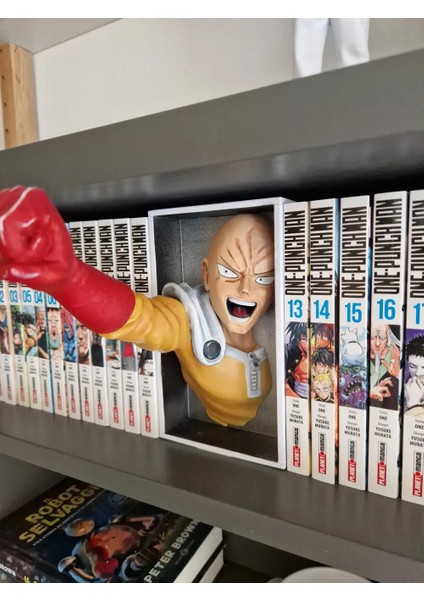 One Punch Man Book Nook – 3D Baskı Kitap Arası Dekoratif Diorama -CRAFTSY3D fırsatları