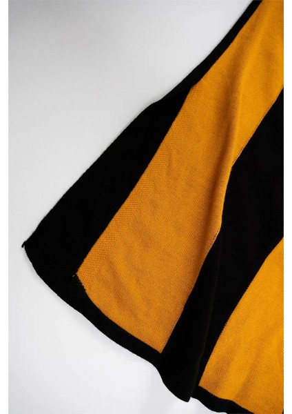 Kadın Siyah This One Yazılı Uzun Triko Elbise