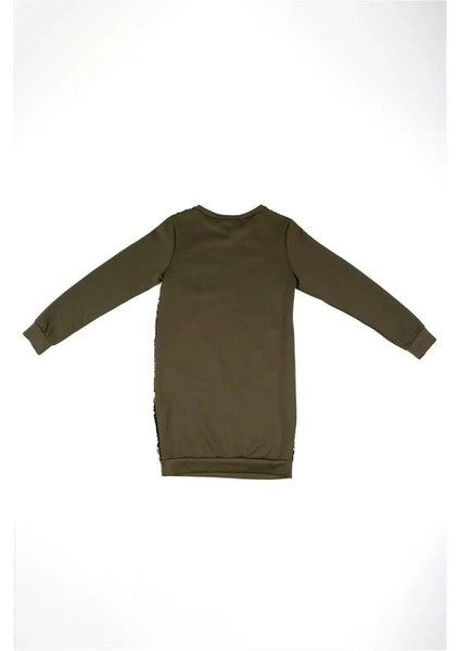 Kadın Yeşil Boydan Pullu Elbise