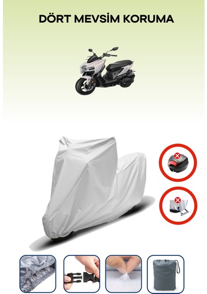 Sym Mmbcu D53 Uyumlu Motorsiklet Branda, Motor Örtüsü
