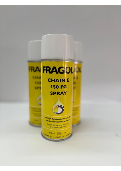 Fragol Chain E 150 FG Yüksek Sıcaklığa Dayanıklı Gıda Onaylı Zincir Spreyi - 400 ml fiyatları