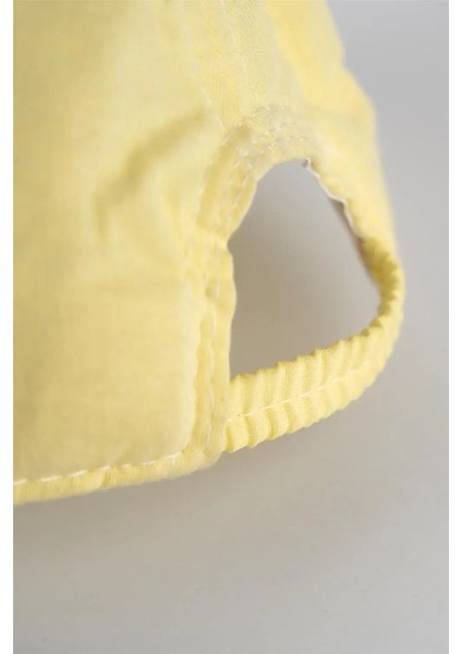 Erkek Çocuk Sarı Kırmızı Yarış Arabalı Kasket Şapka