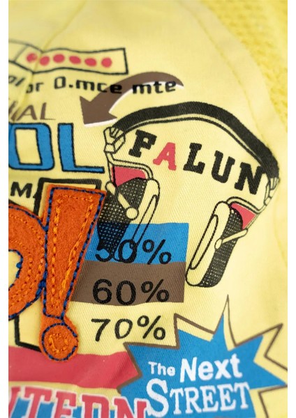 Happyschool Baskılı Sarı Şapka