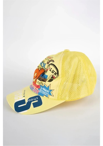 Happyschool Baskılı Sarı Şapka