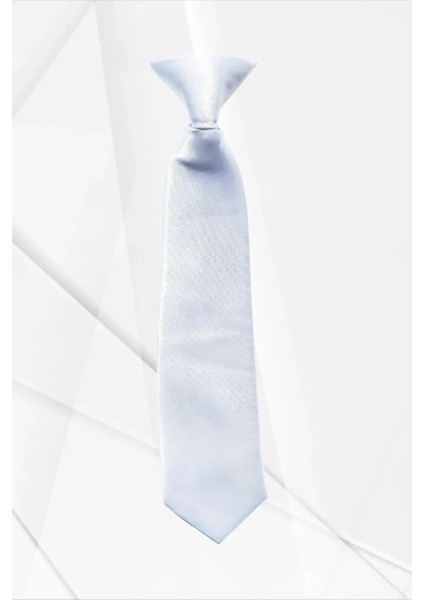 Erkek Çocuk Saten Beyaz Renk Kuşgözü Klipsli Kravat indirimleri