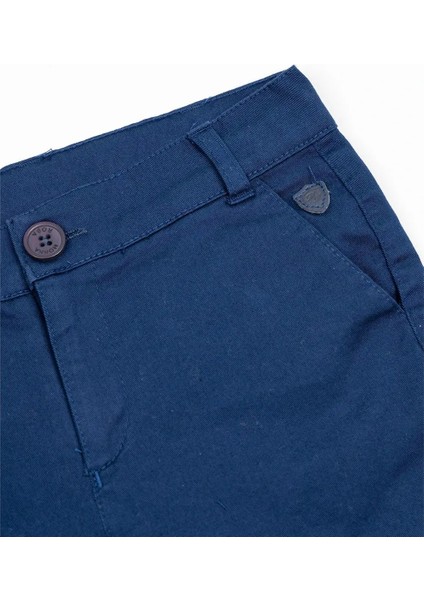 Erkek Çocuk Lacivert Cep Detaylı Şort