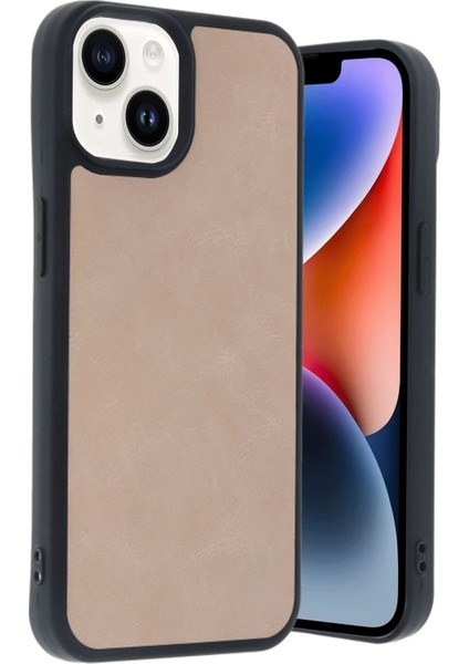 iPhone 14 Kılıf Aras Deri Kapak - PUDRA-(5796)