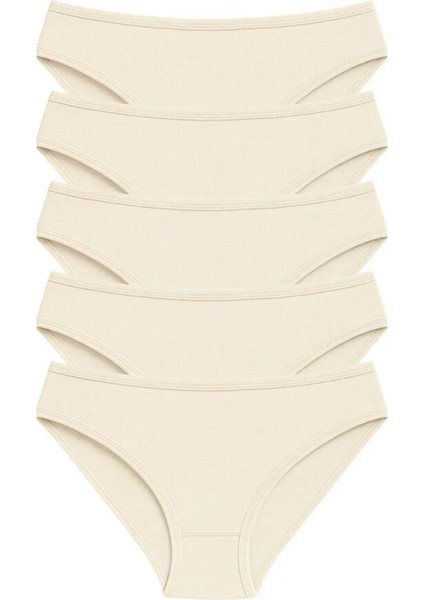 Pamuklu Basic Kadın Bikini Külot 5'li Paket