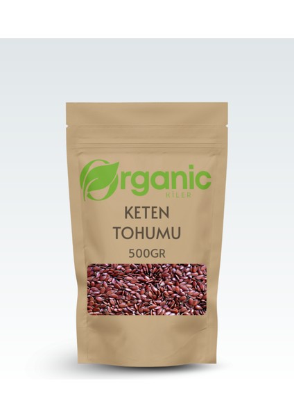Keten Tohumu 500GR Süper Gıda Glutensiz - Katkısız & Ilavesiz Taze Mahsül - Diyet Dostu