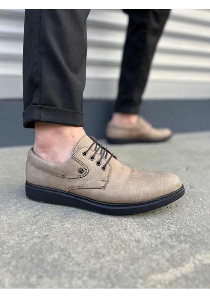 Clasico Bağcıklı Cilt Erkek Günlük Klasik Ayakkabı Cst - Gri fiyatları