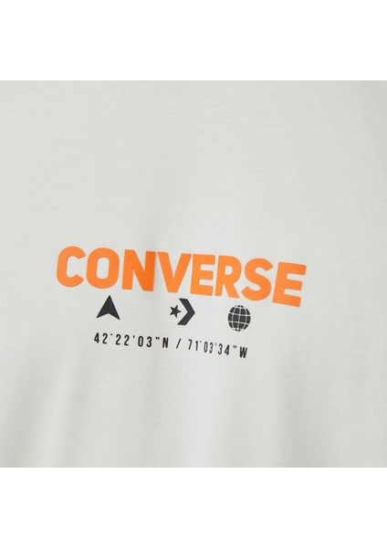 Star Chevron Baskılı Erkek Oversize Fit Krem T-Shirt indirimleri