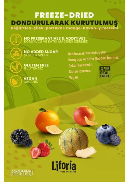 6’lı Dondurulmuş Meyve - Sağlıklı Atıştırmalık - Çilek Kavun Mango Böğürtlen Yaban Mersini Portakal fiyatları