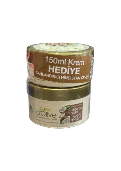D'olive Canlandırıcı Hindistan Cevizi Bakım Kremi 250ML + 150ML Hediye