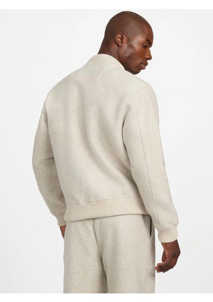 Bomb Erkek Krem Yün Karışımlı Scuba Sweatshirt M5BQ22K7640-LOH fırsatları