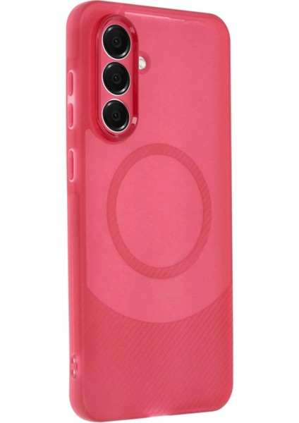 Samsung A56 Kılıf Maya Karbon Kapak - BORDO-(5796)