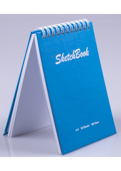 A6 Sert Kapaklı Eskiz Defteri 200 Gr. 30 Yaprak (60 Sayfa) 10,5 x 14,8 cm Sketchbook
