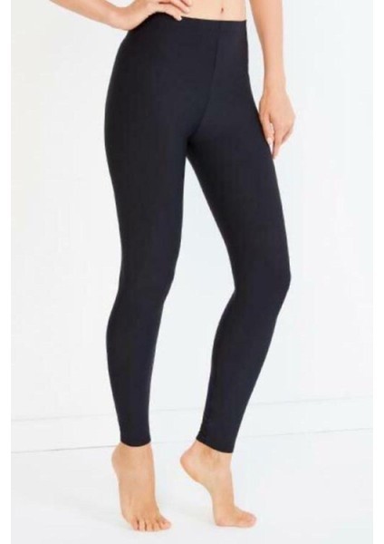 Kadın Siyah Polar Iç Yüzeyli Termal Tayt