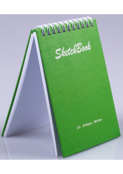 A6 Sert Kapaklı Eskiz Defteri 200 Gr. 30 Yaprak (60 Sayfa) 10,5 x 14,8 cm Sketchbook