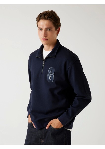 Harris Erkek Lacivert Sweatshirt M5BQ18K0552-G7V2