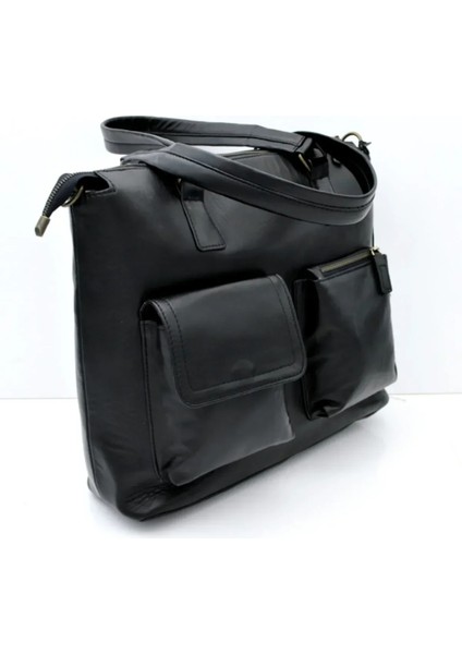 Soly Hakiki Deri Siyah Çok Gözlü Postacı Evrak Çantası fiyatları