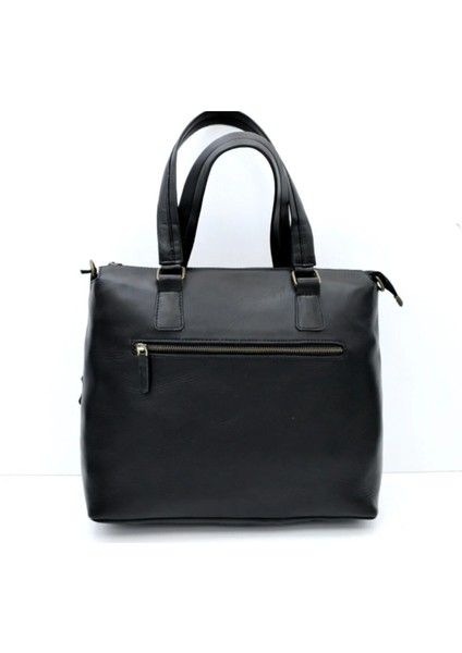 Soly Hakiki Deri Siyah Çok Gözlü Postacı Evrak Çantası modelleri