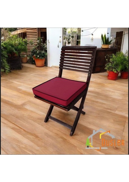 40X40 Desensiz Su ve Leke Itici Duck Kumaş Fermuarlı Bağcıklı Biyeli Sandalye Minderi 5 cm fiyatları