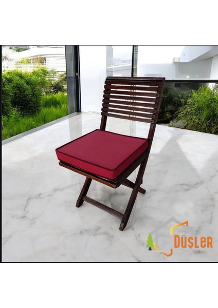 40X40 Desensiz Su ve Leke Itici Duck Kumaş Fermuarlı Bağcıklı Biyeli Sandalye Minderi 5 cm fırsatları