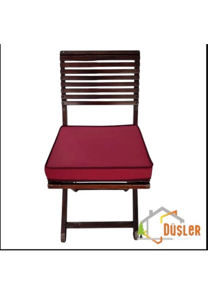 40X40 Desensiz Su ve Leke Itici Duck Kumaş Fermuarlı Bağcıklı Biyeli Sandalye Minderi 5 cm indirimleri