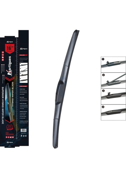 Universal Hibrit Silecek 400 mm (16 Inç)