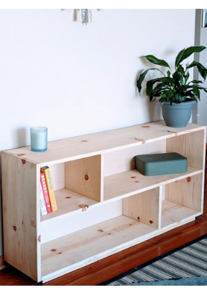 Ahşap Konsol Kitaplık 170 x 90 cm