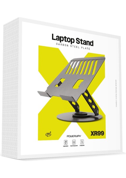 XR99 Yüksek Kalite Metal Ayarlı Laptop Macbook Uyumlu Notebook Tablet Tutucu Altlık Stand