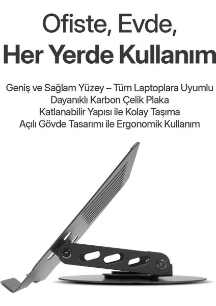 XR99 Yüksek Kalite Metal Ayarlı Laptop Macbook Uyumlu Notebook Tablet Tutucu Altlık Stand fırsatları