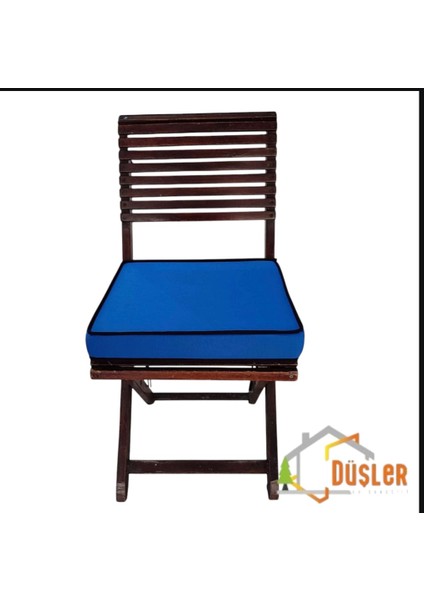 40X40 Desensiz Su ve Leke Itici Duck Kumaş Fermuarlı Bağcıklı Biyeli Sandalye Minderi 5 cm fırsatları