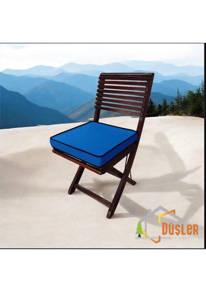 40X40 Desensiz Su ve Leke Itici Duck Kumaş Fermuarlı Bağcıklı Biyeli Sandalye Minderi 5 cm indirimleri