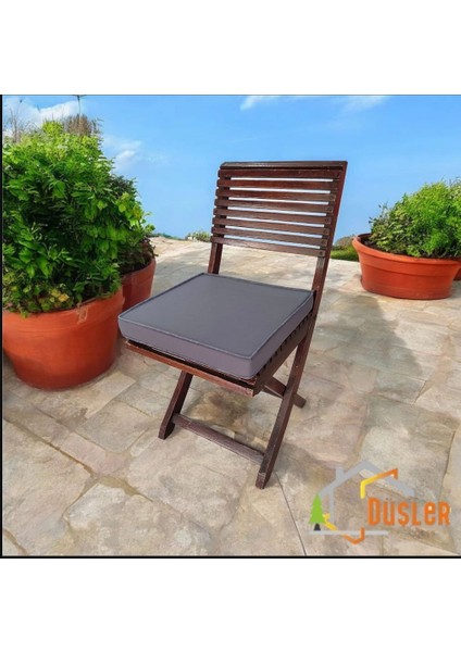 40X40 Desensiz Su ve Leke Itici Duck Kumaş Fermuarlı Bağcıklı Biyeli Sandalye Minderi 5 cm modelleri