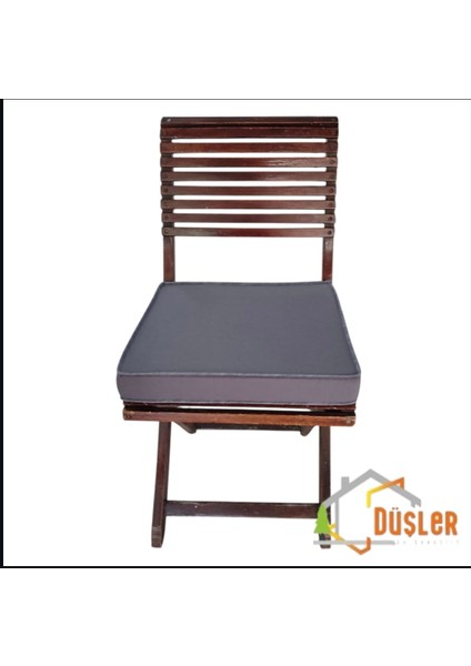 40X40 Desensiz Su ve Leke Itici Duck Kumaş Fermuarlı Bağcıklı Biyeli Sandalye Minderi 5 cm fırsatları