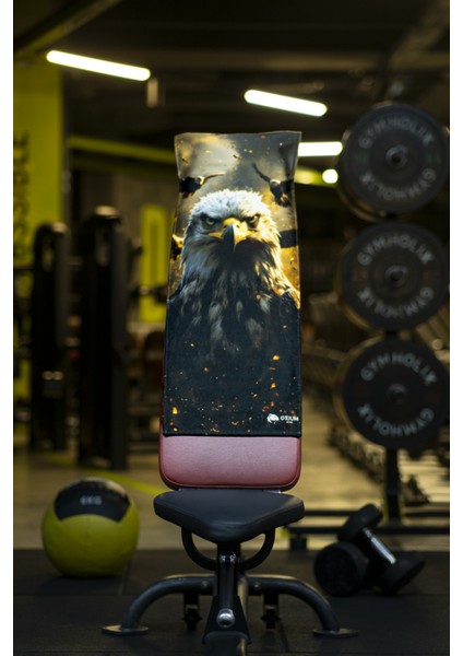 Pamuklu Yeni Nesil Fitness Spor Havlusu - Dijital Baskılı - Hızlı Kuruyan Mikrofiber | Kartal