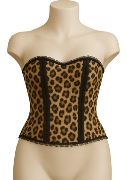 Leopar Mı Emay 9155 F Fırfırlı Terletici Büstiyer