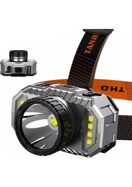 800 Lümen Şarj Göstergeli Cob LED Usb'li Şarjlı Kafa Lambası fiyatları