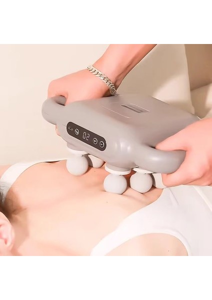 8 Başlıklı Şarjlı Isıtmalı Masaj Aleti M-58