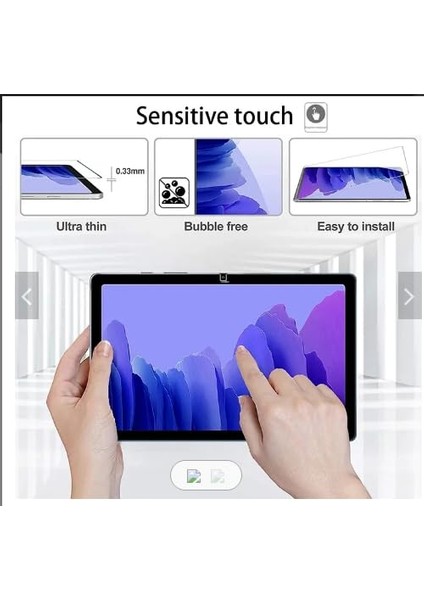 Samsung Galaxy Tab S10 Fe SM-X520 ile Uyumlu Kırılmaz Tablet Temperli Cam Ekran Koruyucu