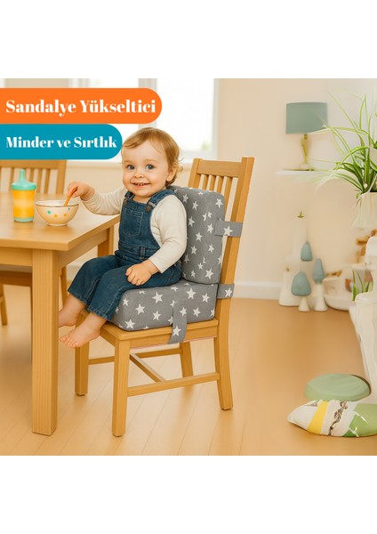 Bebekler ve Çocuklar Için Sandalye Yükseltici Mama Sandalyesi Minderi