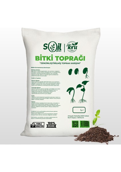 Bahçe Akıllı Toprak Torf 50 Lt Süper Karışım