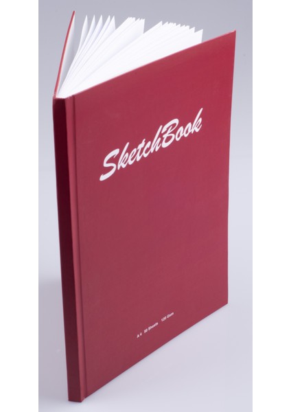 A4 Eskiz Defteri Sert Kapak Ciltli 120 Gr. 50 Yaprak (100 Sayfa) 21 X29,7 cm Sketchbook