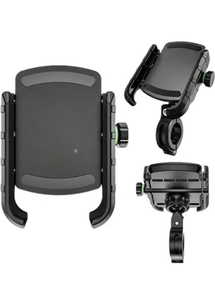 Motosiklet Gidon ve Ayna Bağlantılı Motor ve Bisiklet Uyumlu Telefon Tutucu 12-24W Hızlı Şarj - Lisinya fiyatları