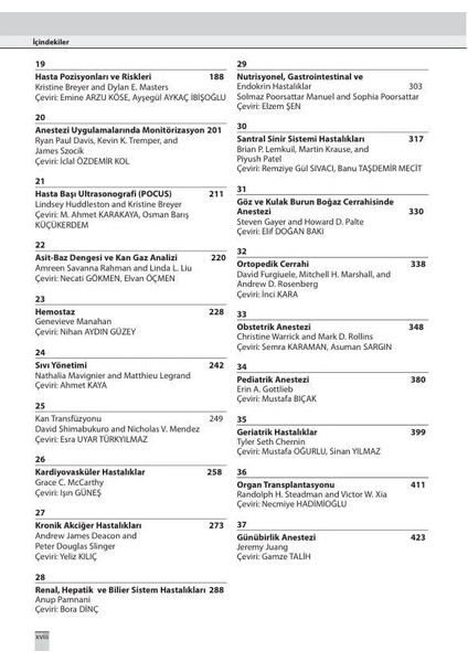 Miller'ın Anstezi Sınav ve Gözden Geçirme Kitabı modelleri