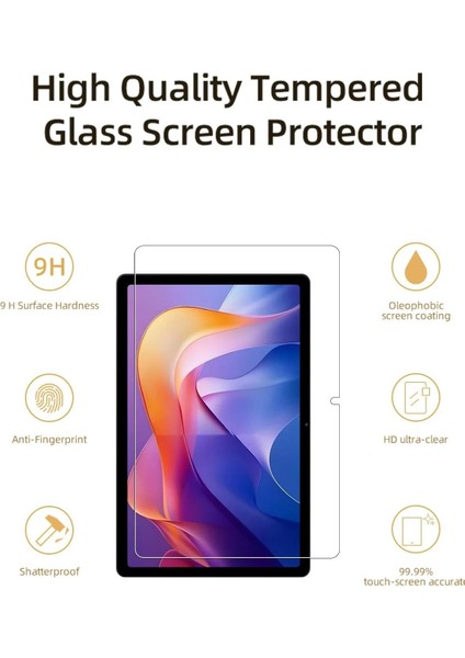 Xiaomi Redmi Pad 2 11 Inç ile Uyumlu Kırılmaz Tablet Temperli Cam Ekran Koruyucu 2 Adet indirimleri