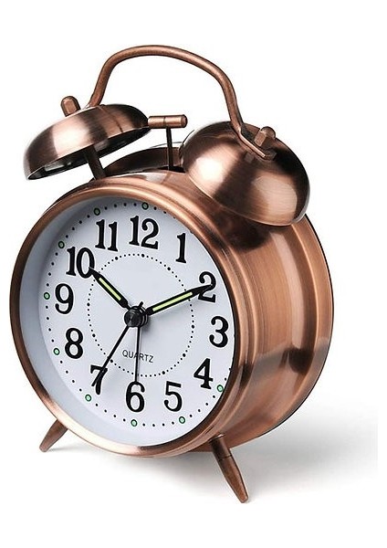 Orta Boy Nostaljik Metal Çalar Masa Saati fiyatları