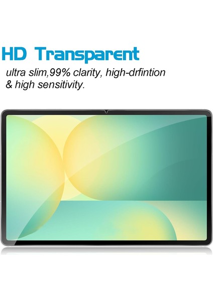 Samsung Galaxy Tab S10 Fe Plus SM-X620 ile Uyumlu Kırılmaz Tablet Temperli Cam Ekran Koruyucu